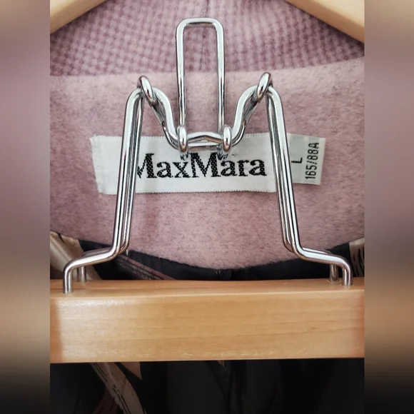 Max Mara belted lined pink coat M/L - Picture 7 of 7